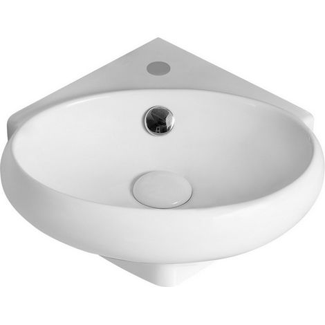 Lavabo ad angolo 38x36 cm bianco LN57 (1/4)