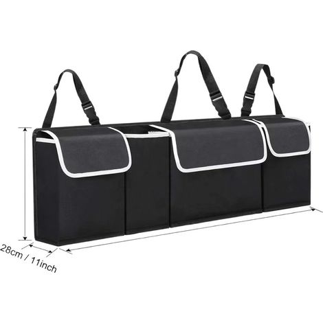 Rangement Coffre de Voiture, Organisateur Pliable Étanche avec 4 Poches, Multipurpose Organisateur Coffre (1/5)