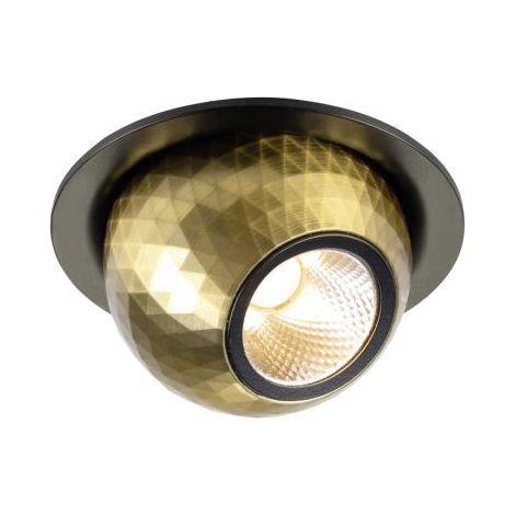 Spot encastré DYSKO rond PHASE 2700K 64 W 36° noir / or - SLV - 1010353 (1/3)