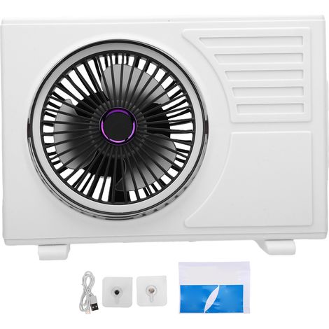 Ventilateur de bureau 5 vitesses USB Portable Mini refroidissement de bureau avec veilleuse pour bureau de chambre à coucher (1/5)
