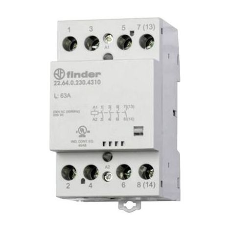 Finder 22.44.0.230.4717 Installationsschütz 3 Schließer, 1 Öffner 230 V/AC, 240 V/AC 1 St.
