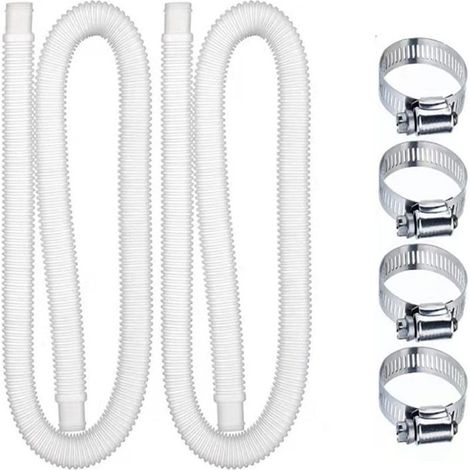 1 Tuyau de piscine 32 mm, en polyéthylène, 1,5 m, pour pompe et filtre (1/5)