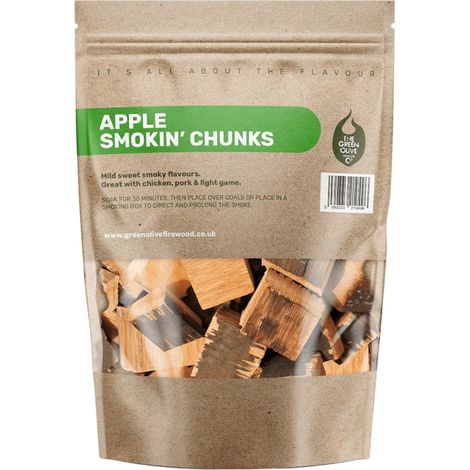 Green Olive Firewood Company Apple Wood Chunks 1.5kg (1/3)