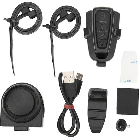 Fahrradklingel-Diebstahlsicherungssystem mit drahtloser Vibrationsfunktion, Motorrad- und Fahrradalarm, Fahrzeugalarmsystem für Roller und Mountainbikes (1/5)