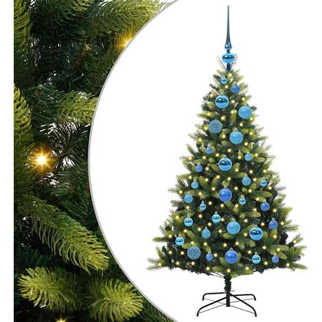vidaXL Albero di Natale Artificiale Pieghevole 150 LED Verde 120 cm (1/5)