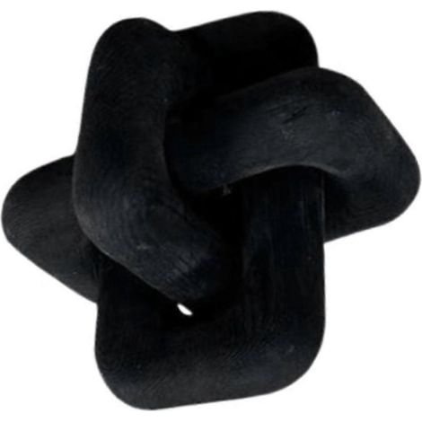 Ornements de table artisanaux en bois style bohème, chaîne à 3 maillons sculptée à la main. (1/4)