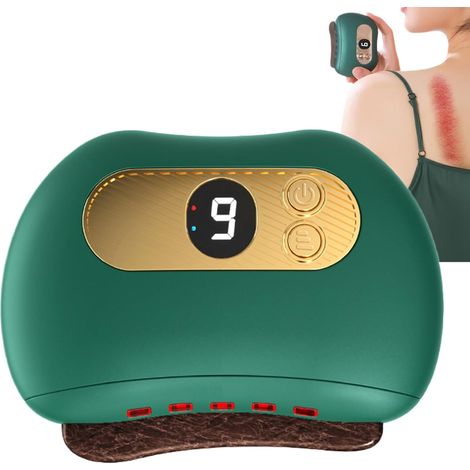 Appareil de massage pour la nuque - Grattoir électrique - Grattoir vibrant pour la peau, pour le dos, les pieds, les jambes, le visage, les épaules et les muscles profonds, pour femmes, hommes et mère (1/5)