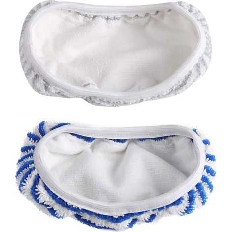 Adatto per 2 coperture di ricambio per mocio per panni in microfibra Rowenta Clean & Steam ZR005801/RY7/RY8, coperture riutilizzabili per mocio per la pulizia e (1/4)