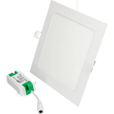 Jandei - Downlight LED 12W 4200K carré encastrable blanc LED Downlight (1/3)