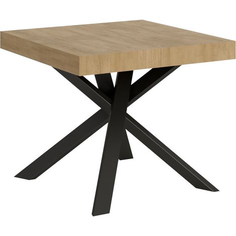 Tavolo Allungabile 90-194x90x77 cm Clerk Quercia Naturale (1/4)