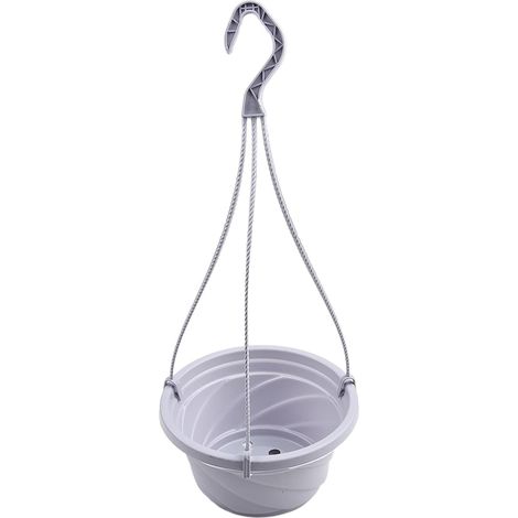 Jardinières suspendues en plastique avec crochets amovibles, murales blanches pour balcon, jardin (1/5)