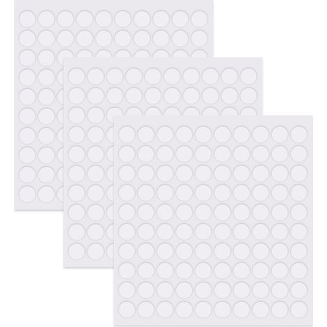 Klebepunkte Acryl - Double Face Transparent - Pour Décoration Murale Photo Affiche - 3 Feuilles 300 Pièces (1/5)
