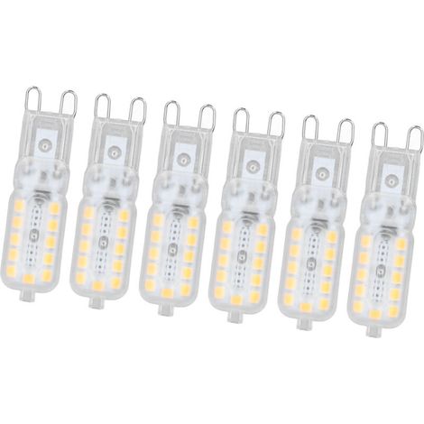 G9 5W LED-Lampen, transparente Abdeckung, 22 LEDs, dimmbar, neutralweiß, 110–140 V, für Decken-, Wand- und Tischleuchten