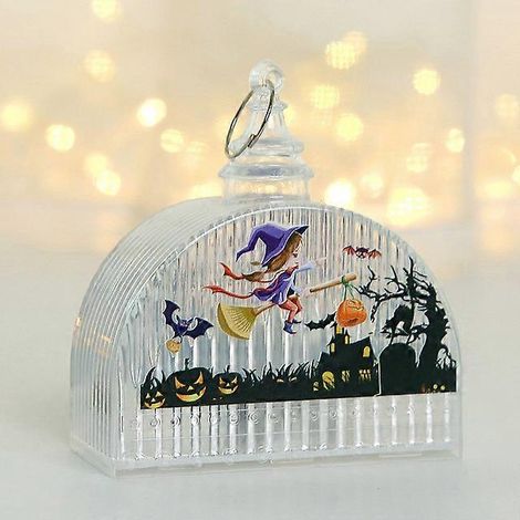 Lanterne citrouille d'Halloween pour enfants, décoration portable pour fête d'Halloween à la maison ou au bar, ornement lumineux, accessoires de fête, la sorcière