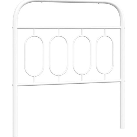Maison Exclusive - Testiera di Ricambio in Metallo Bianco 90 cm (1/5)