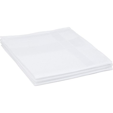CALITEX Microfibra Set di Biancheria casa Poliestere Bianco 70 x 40 cm