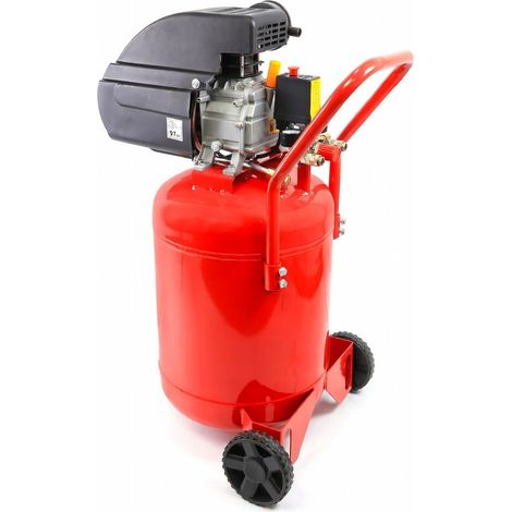 Compresor de aire vertical, 50 litros, 2 caballos, 8 bares (1/5)