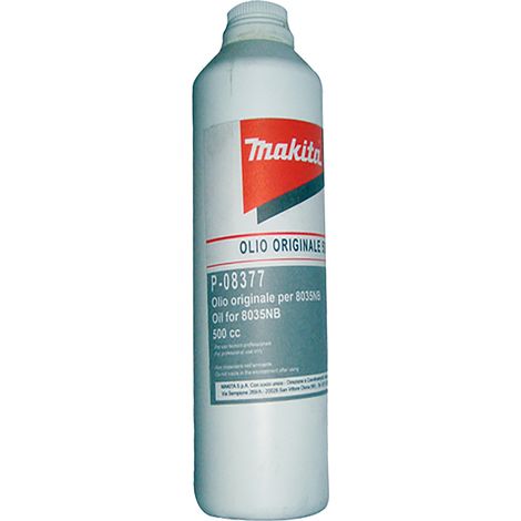 Makita – Huile lubrifiante pour perforateurs 500 ml – Spécial pour modèles 8035NB et 8900N – Performance optimale en milieu humide