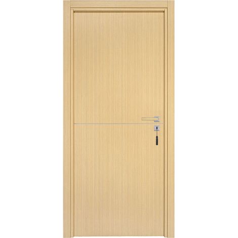 Bloc-porte pose fin de chantier collection PREMIUM Riva, H.204 x l.73 cm, aspect chêne clair, réversible  - Reivilo