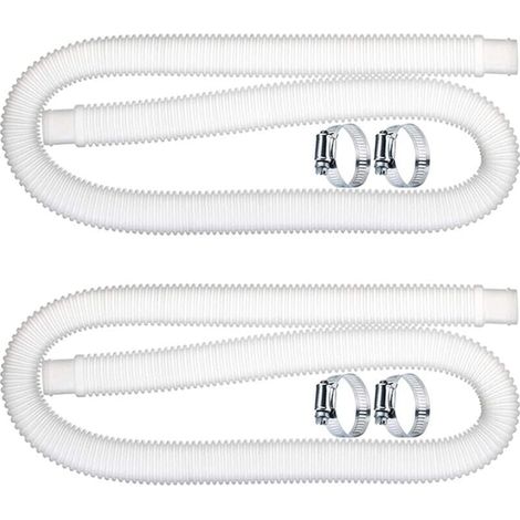 Stück 32-mm-Ersatz-Poolschlauch, Poolschlauch, Ersatzschlauch für Poolfilterpumpen (1,5 m) für Intex 300, 330, 530 und 1000 GPH
