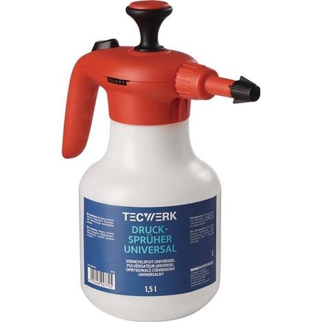 TECWERK Universaldrucksprüher 1,5l FPM-Dichtung,Kunststoff-Düse TECWERK