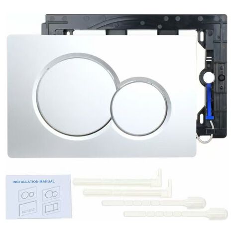Galvanoplastie - Panneau Bouton Réservoir Eau Caché Compatible Geberit SIGMA01 (Référence 115.770) - Non Original