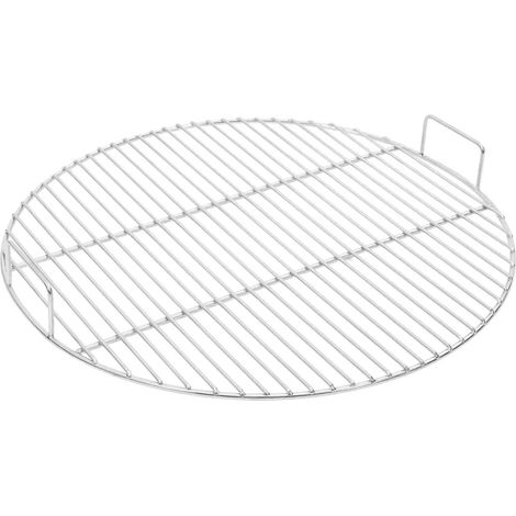 vidaXL BBQ Grill Grate with Handles Round Ø54 cm 304 Stainless Steel