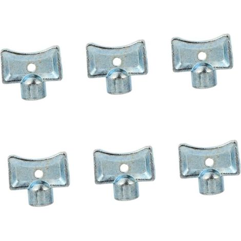 Ensemble de 6 outils de purge de radiateur, clé de purge de radiateur, tuyau de vidange, compatible avec une variété de radiateurs, facile à utiliser et durable pour améliorer l'efficacité