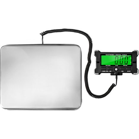 Balanza electrónica de precisión de 0,05 kg (440 lb) integrada en acero inoxidable con pantalla LCD retroiluminada, apagado automático, función de retención de datos, función de tara y conteo. (1/5)