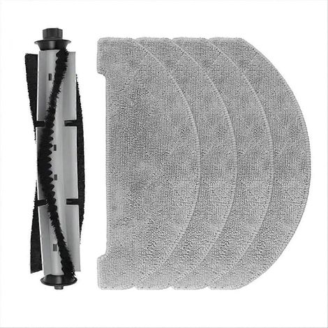 Brosse principale rouleau L10 KUANLITU, chiffon de nettoyage pour robot aspirateur, pièce de rechange, accessoire essentiel, remplacement facile, compatible modèle L10, kit de nettoyage, brosse centra (1/5)