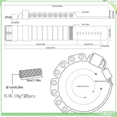 Bracelets de Poids - FAFEICY - Réglables 2 pièces - Silicone écologique - Blocs amovibles - 500 g/pair (1/5)