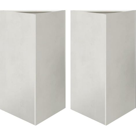 Maison Exclusive - Fioriere da Giardino 2 pz Triangolari 50x43x75 cm Acciaio Inox (1/5)