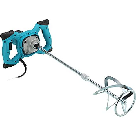 Applicable Foret mélangeur de mortier électrique puissant 2100 W – Agitateur de ciment à 6 vitesses pour plâtre et adhésif – 110 V/220 V, mât M14 de 60 cm, idéal pour mélanger la peinture et le mortie