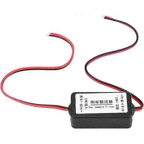 12-V-Gleichrichter, 12-V-DC-Gleichrichterfilter für Autos, Leistungsrelais für Rückfahrkamera, Kondensatorfilter