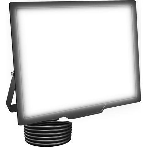 100W Projecteur LED, 10000LM Spot Led Extérieur, 6000K Blanc Froid Extérieur Eclairage de Sécurité, IP66 Etanche Éclairage mural d'extérieur pour Jardin, Garage, Cour, Entrée,Terrasse