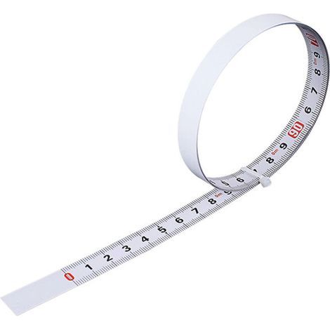 Règle de mesure auto-adhésive en acier au carbone, ruban à mesurer, lecture de gauche à droite, largeur 13mm, longueur 5 mètres (1/5)
