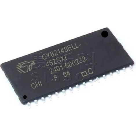 CY62148ELL-45ZSXI Electronic component IC, 5 electronic components/chips/parts, 5 units shipped.