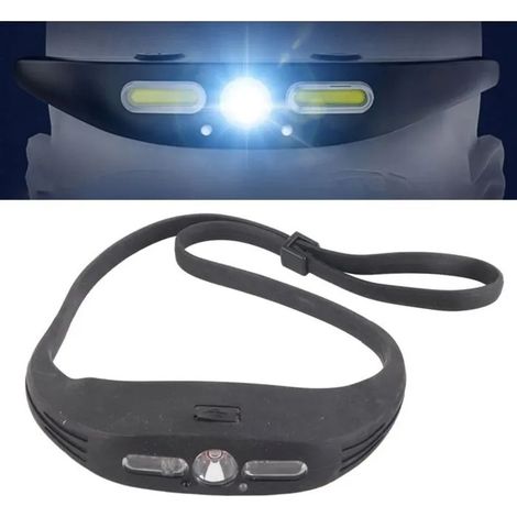 Lampe Frontale Capteur de Mouvement Lampe Frontale COB Rglable UltraLgre avec Cinq Modes d'clairage pour Course YYV (1/4)