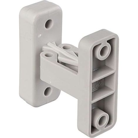 Cyclingcolors – Butée d'arrêt de portillon à visser 48 x 18mm – En plastique gris – Entraxe 35mm – Pour porte de garage – Fixation robuste