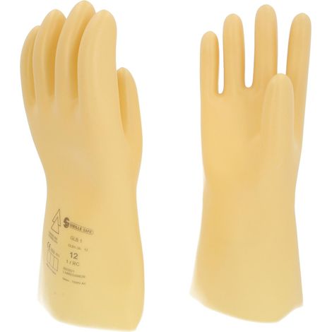Gant de protection pour électricien à isolation protectrice, taille 12, classe 1, blanc (1/4)
