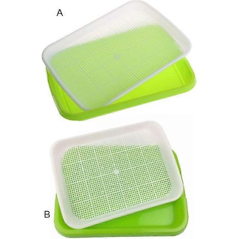 Plateau de germination à double couche pour culture hors-sol de graines hydroponiques (1/5)
