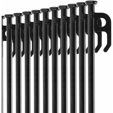 12x Zeltheringe aus Stahl - Lange und robuste Heringe für Camping und Outdoor - ideal für normale und harte Böden - 20 cm