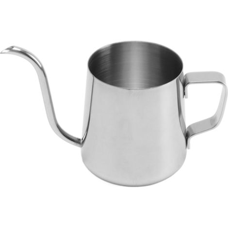 Manuelle Filterkaffeemaschine mit langem, schmalem Ausguss, aus Edelstahl 304, 250 ml, silberfarben (1/5)