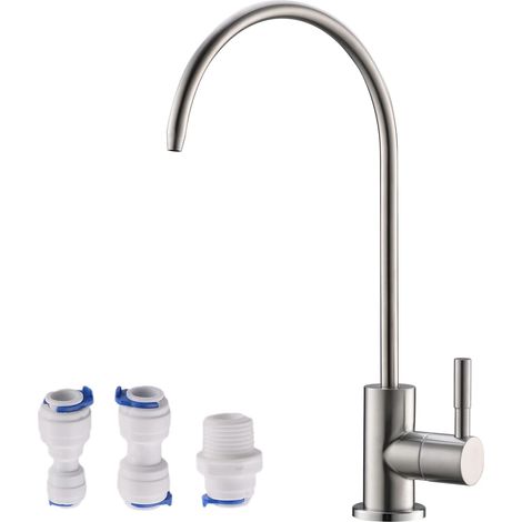 Rubinetto con filtro per acqua RO, rubinetto per acqua potabile compatibile con la maggior parte dei sistemi di filtrazione dell'acqua, rubinetto per osmosi inversa da cucina, rubinetto per lavello da (1/5)