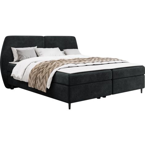 Cama continental Stonecrest 110, Wave 17, Continental, Doble, 160x200, Tapiz, Somieres, 190x207x107cm