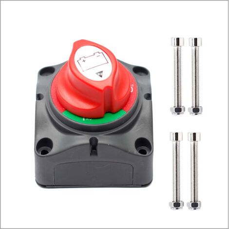 Sollbry Coupe Circuit Batterie  coupe batterie 1-2-Both-OFF, Master Switch batterie  interrupteurs de batterie pour Yacht Bateau Camion Bus Voiture Moto
