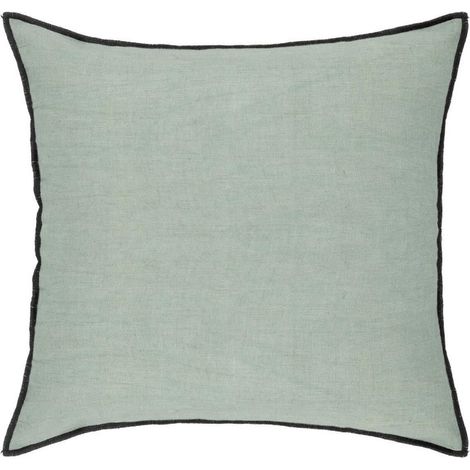 Coussin Déco "Linah" 45x45cm Vert Céladon (1/2)