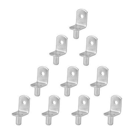 10 pcs support de tablette meuble armoire broches de tablette prend en charge le montage mural, 66g (1/5)