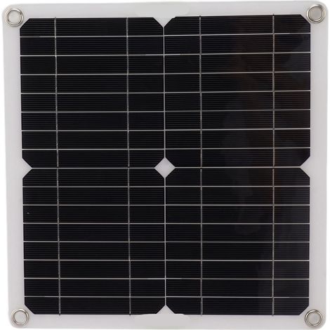 Kit de pompe à eau solaire avec panneau solaire 50 W, pompe de fontaine 22 W, boîtier de batterie et programmateur (12 V CC). (1/5)