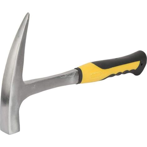 1 - Marteau De Maçon - Marteau De Géologue - Acier Carbone Double Tête - Pour Brique Et Roche - Poli - S (1/5)